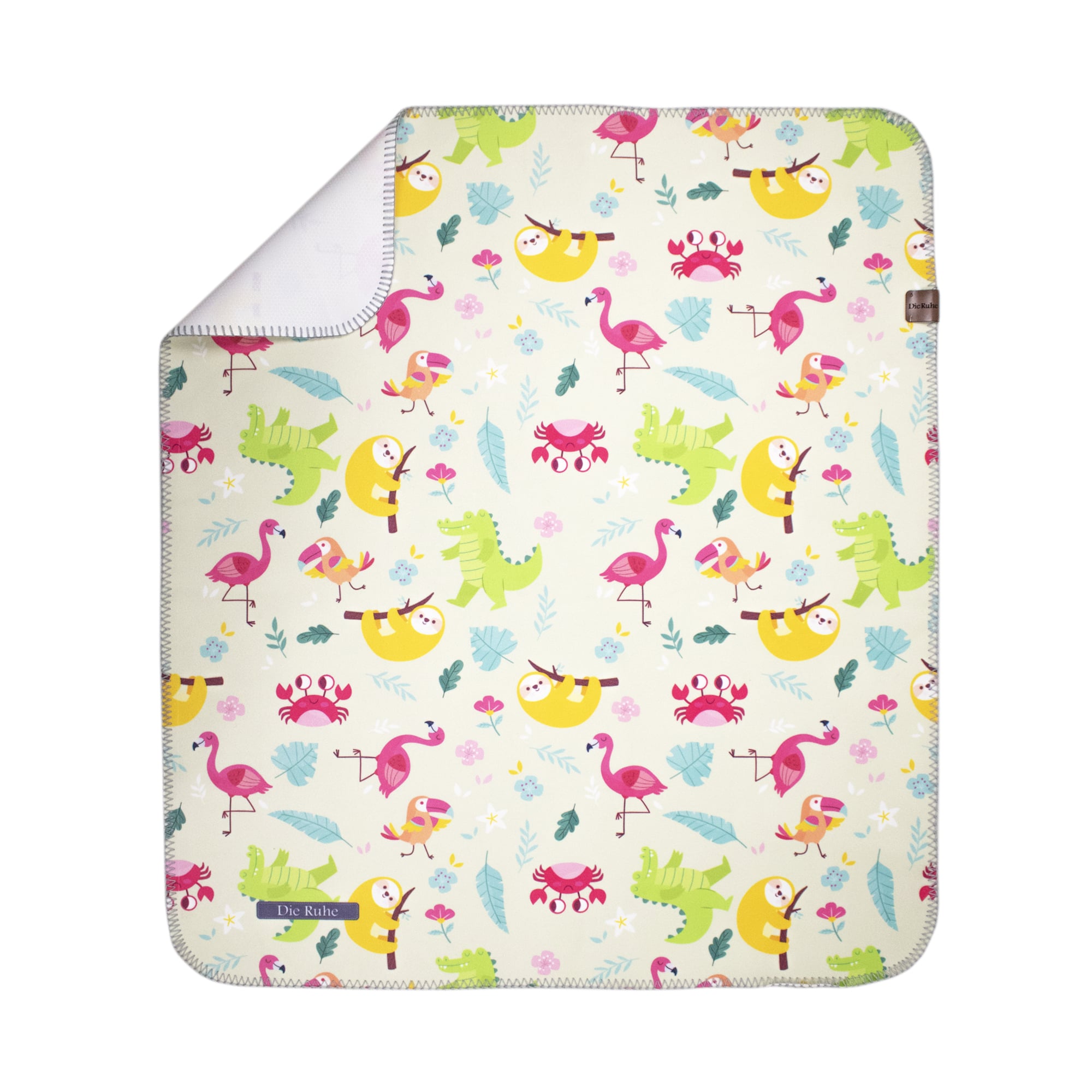 زیرانداز تعویض ضدآب طرح فلامینگو دیروحه DieRuhe