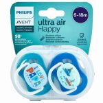 پستانک الترا ایر 6-18 ماه اونت مدل کشتی و پاپا Philips Avent - تصویر 3