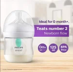 شیشه شیر سوپاپ دار 125 میل philips avent - Image 2
