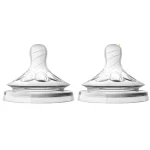 سر شیشه نچرال +3 ماه فیلیپس اونت Philips Avent جریان متوسط بسته دو عددی - Image 2