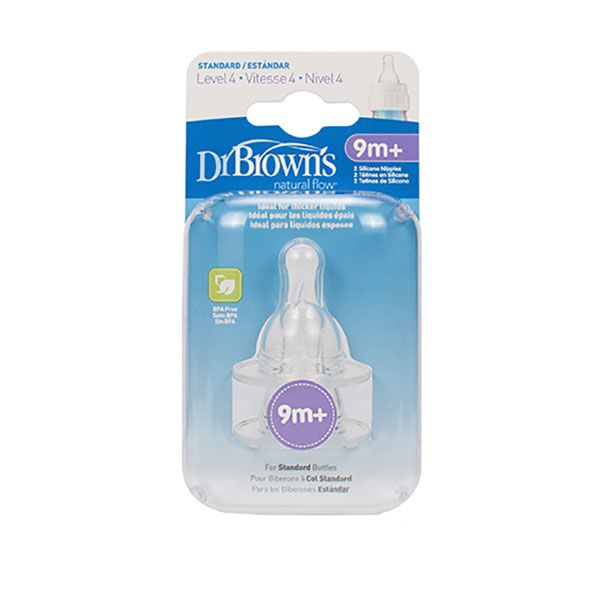 سرشیشه دو عددی باریک لول4  9ماه dr browns