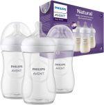 شیشه شیر طلقی 260 میل سه عددی نچرال فیلیپس اونت phlips avent