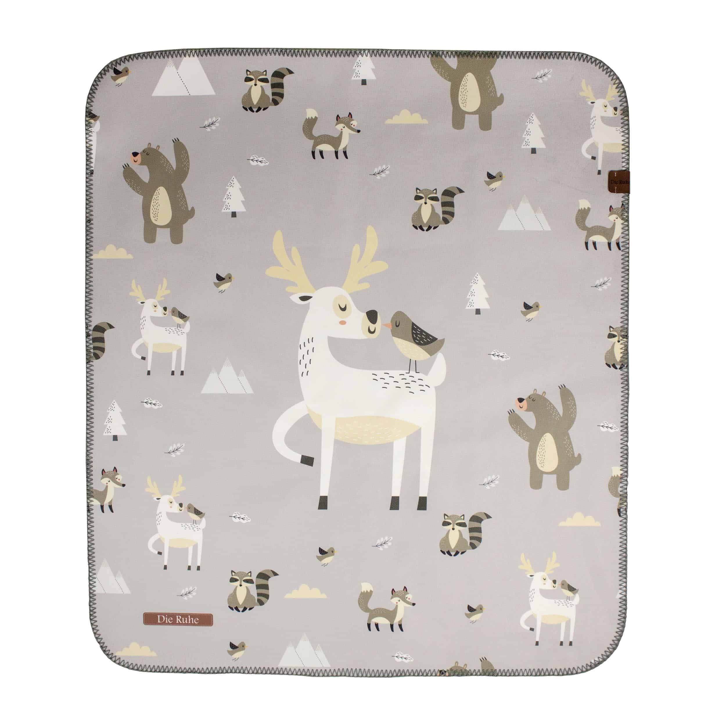 زیرانداز تعویض ضدآب طرح گوزن دیروحه DieRuhe