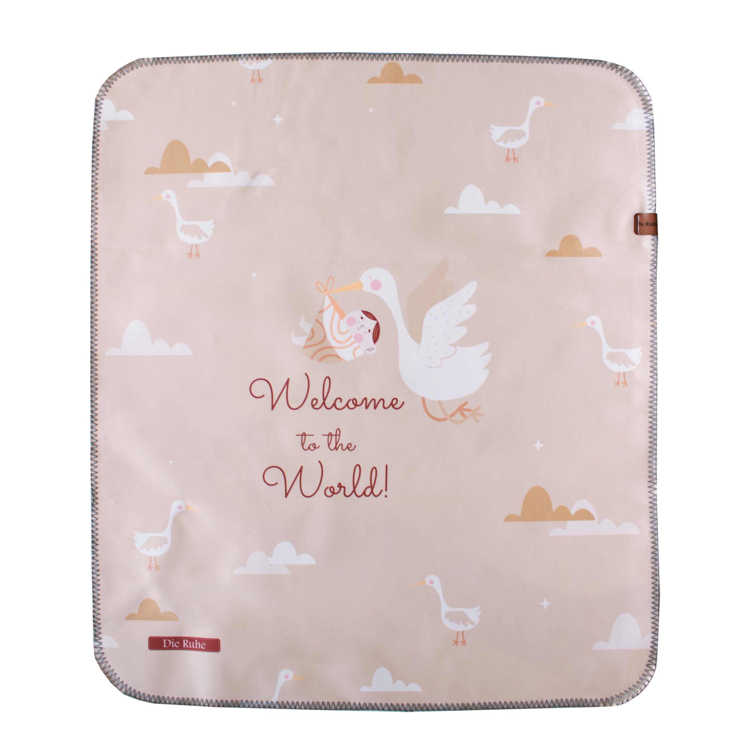 زیرانداز تعویض ضدآب طرح لک لک دیروحه DieRuhe