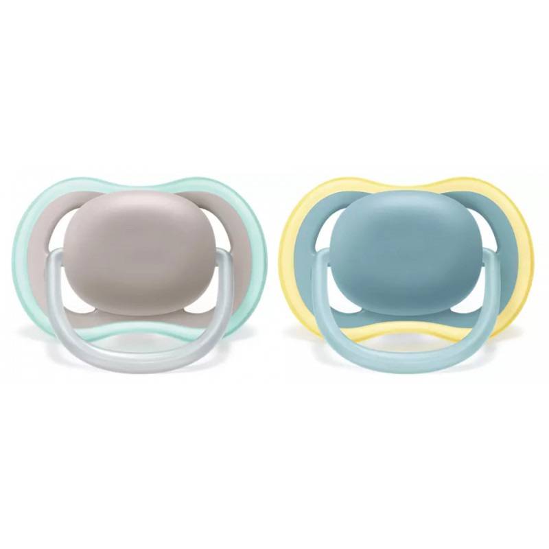 84.jpg پستانک الترا ایر اونت دو عددی +18ماه آبی و طوسی Philips Avent - Image 1
